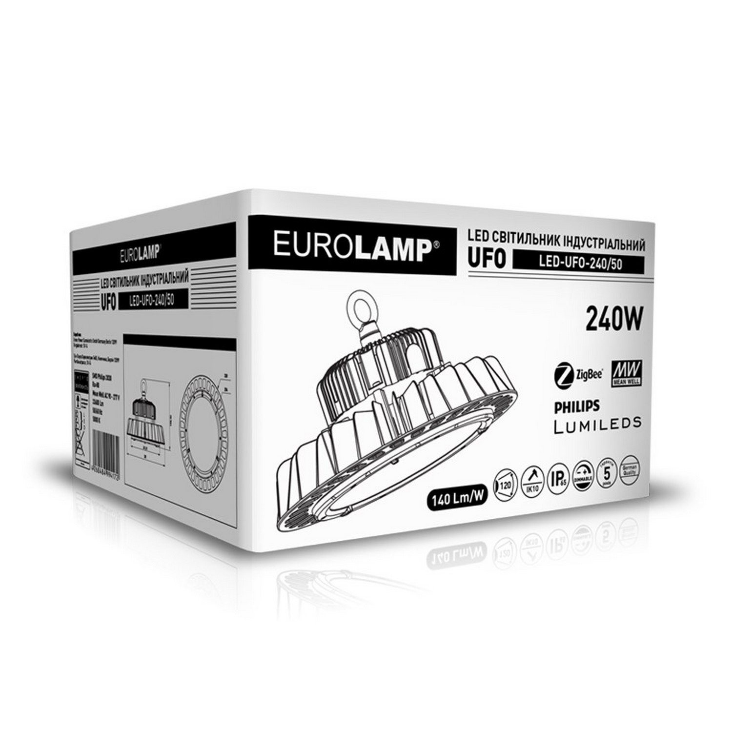 в продажу Світильник індустріальний Eurolamp LED UFO IP65 240W 5000K - фото 3
