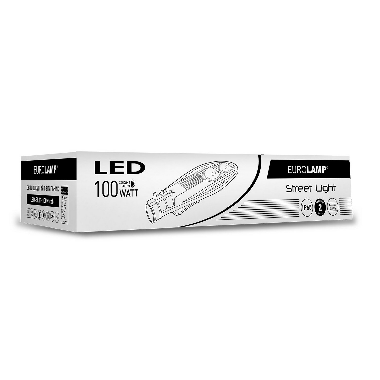 Светильник уличный классический Eurolamp LED COB 100W 6000K цена 0.00 грн - фотография 2