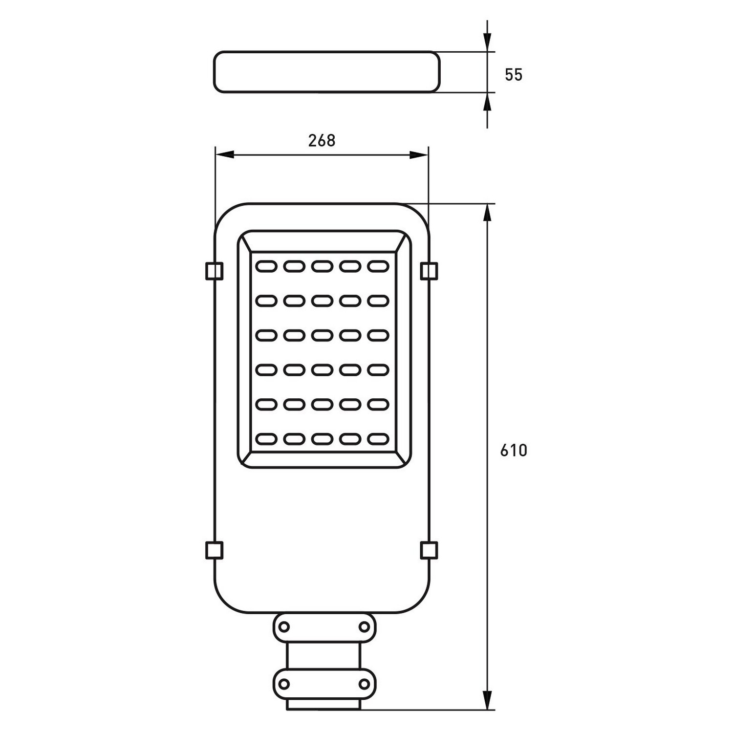 в продажу Світильник вуличний класичний Eurolamp LED SMD 100W 6000K - фото 3