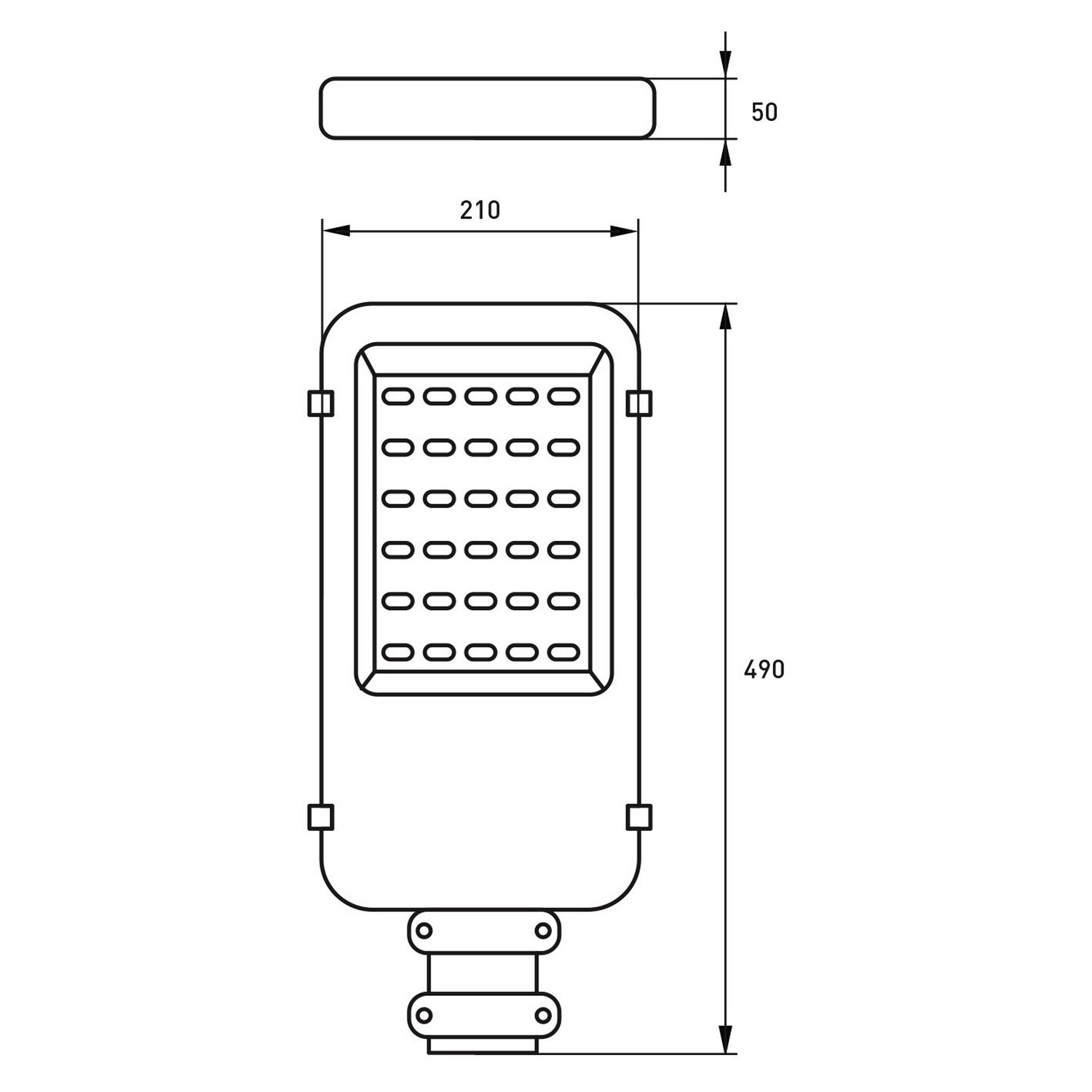 в продажу Світильник вуличний класичний Eurolamp LED SMD 30W 6000K - фото 3