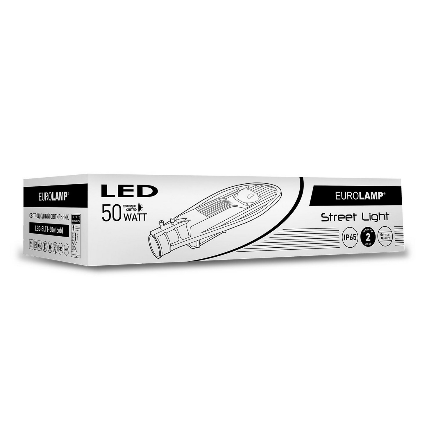 Світильник вуличний класичний Eurolamp LED COB 50W 6000K ціна 0.00 грн - фотографія 2