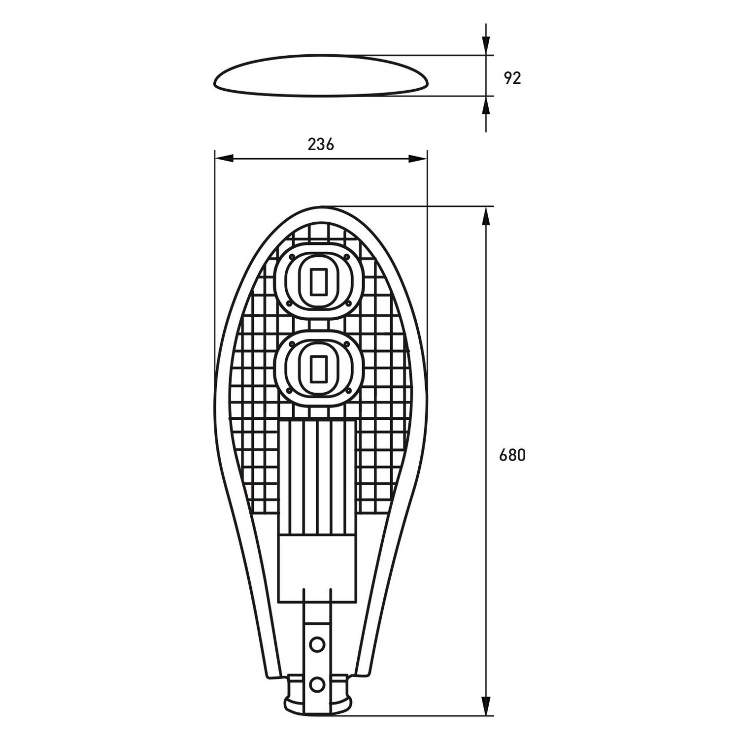 в продаже Светильник уличный облегченный Eurolamp LED COB 100W 6000K - фото 3