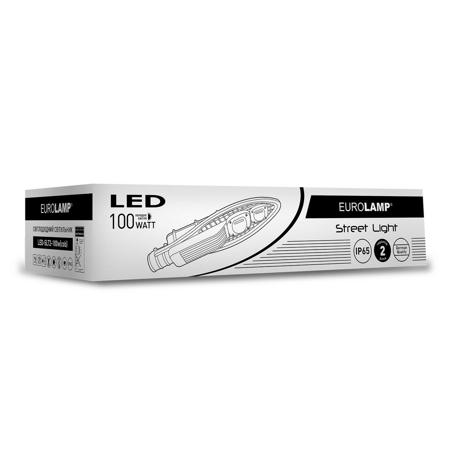 Світильник вуличний полегшений Eurolamp LED COB 100W 6000K ціна 0.00 грн - фотографія 2