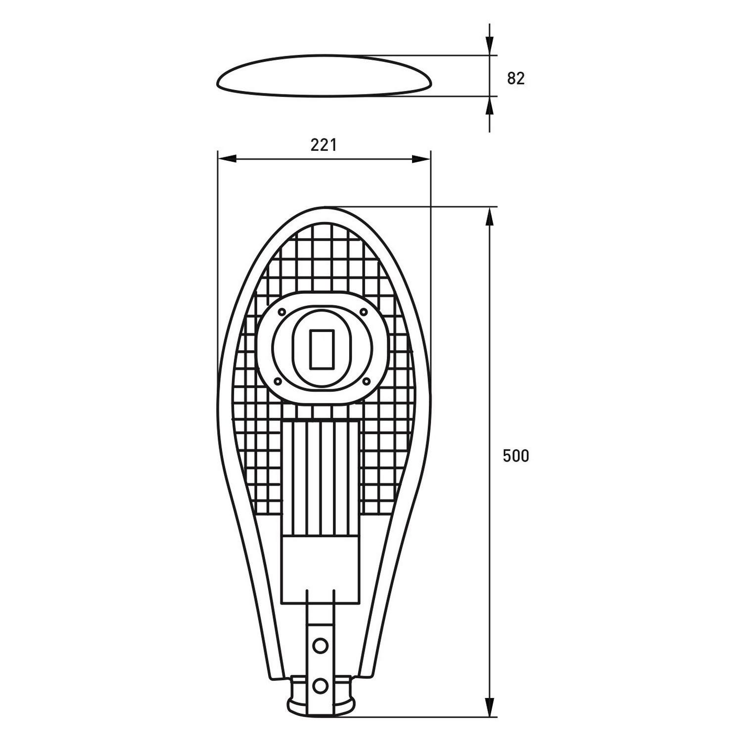 в продажу Світильник вуличний полегшений Eurolamp LED COB 30W 6000K - фото 3