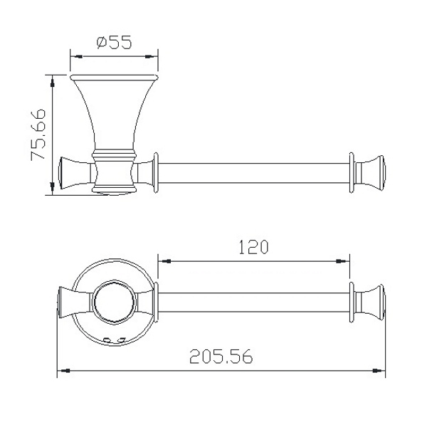 Тримач для туалетного паперу Imprese Podzima Ledove ZMK01170122 ціна 1773 грн - фотографія 2