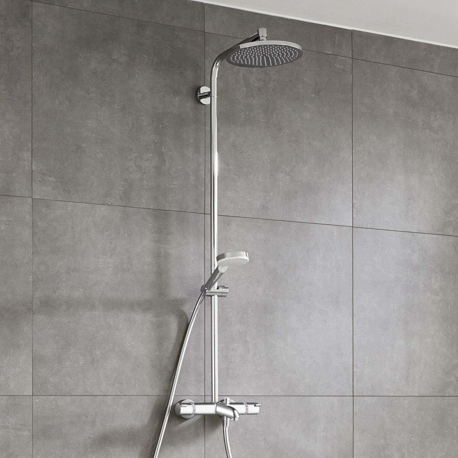 Душова система Hansgrohe Crometta S 240 Showerpipe 27320000 ціна 27615 грн - фотографія 2