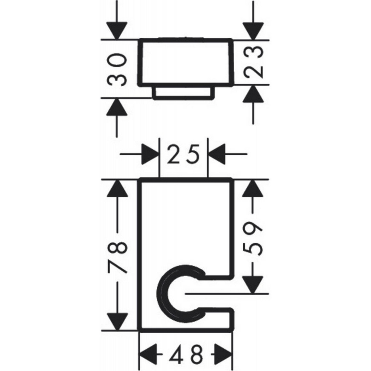 Тримач душу Hansgrohe Porter E 28387340 ціна 4318 грн - фотографія 2