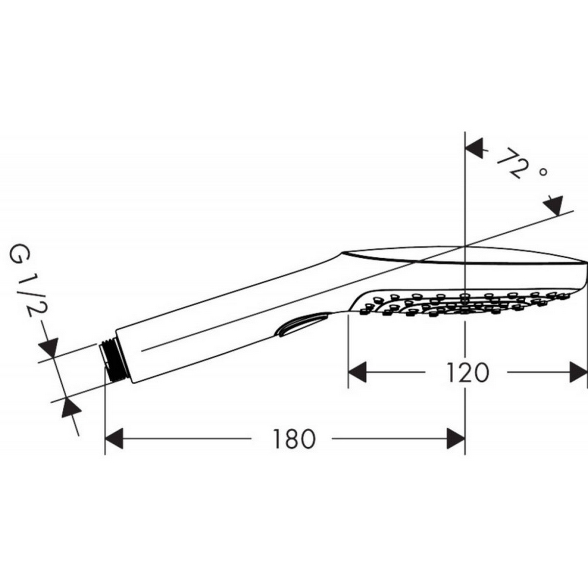 Ручний душ Hansgrohe Raindance Select E 120 3jet 26520340 ціна 8150 грн - фотографія 2