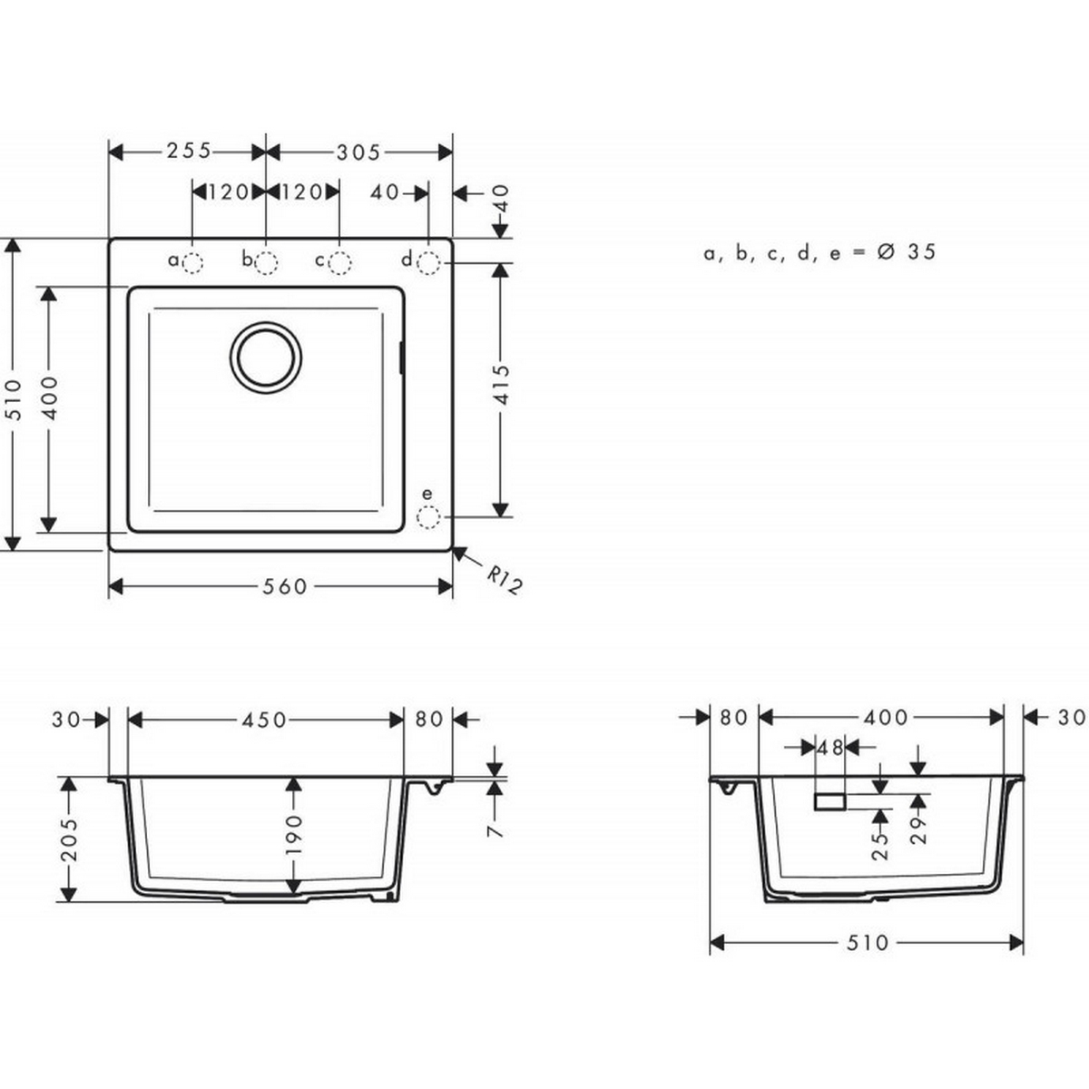 Кухонна мийка Hansgrohe S51 S510-F450 Concrete Grey 43312380 ціна 17045.04 грн - фотографія 2
