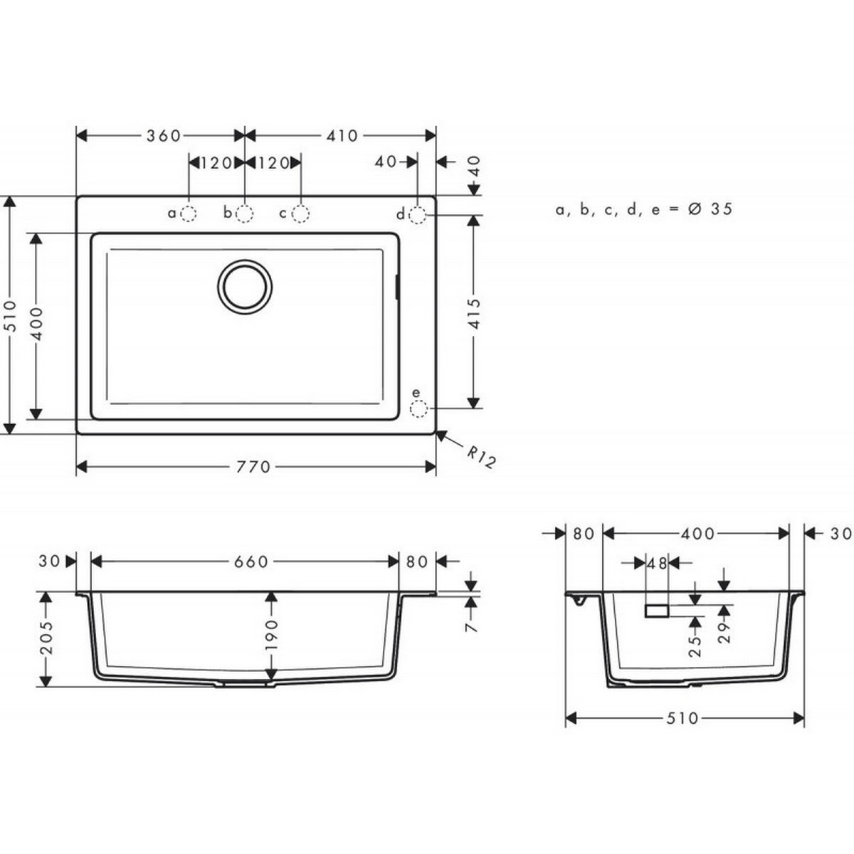 Кухонна мийка Hansgrohe S51 S510-F660 43313380 ціна 21758.00 грн - фотографія 2