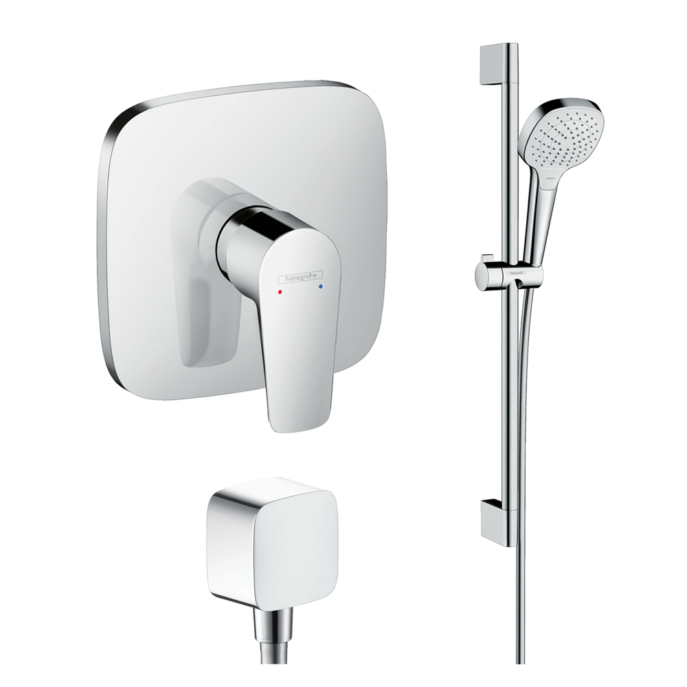 Душевой набор Hansgrohe 10002719 с смесителем и шланговым подсоединением в интернет-магазине, главное фото