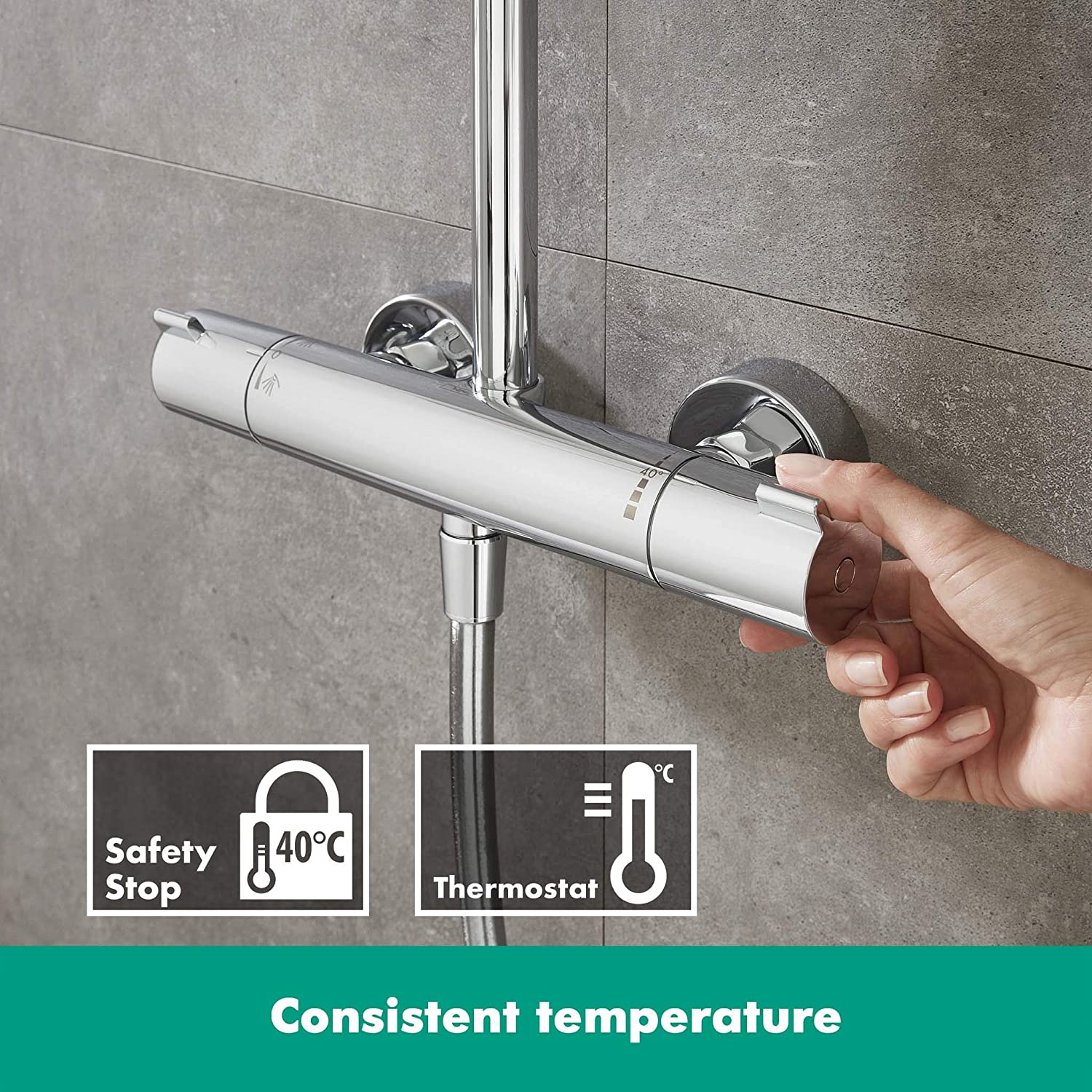 Душевая система Hansgrohe Crometta S 240 1jet Showerpipe 27267000 отзывы - изображения 5