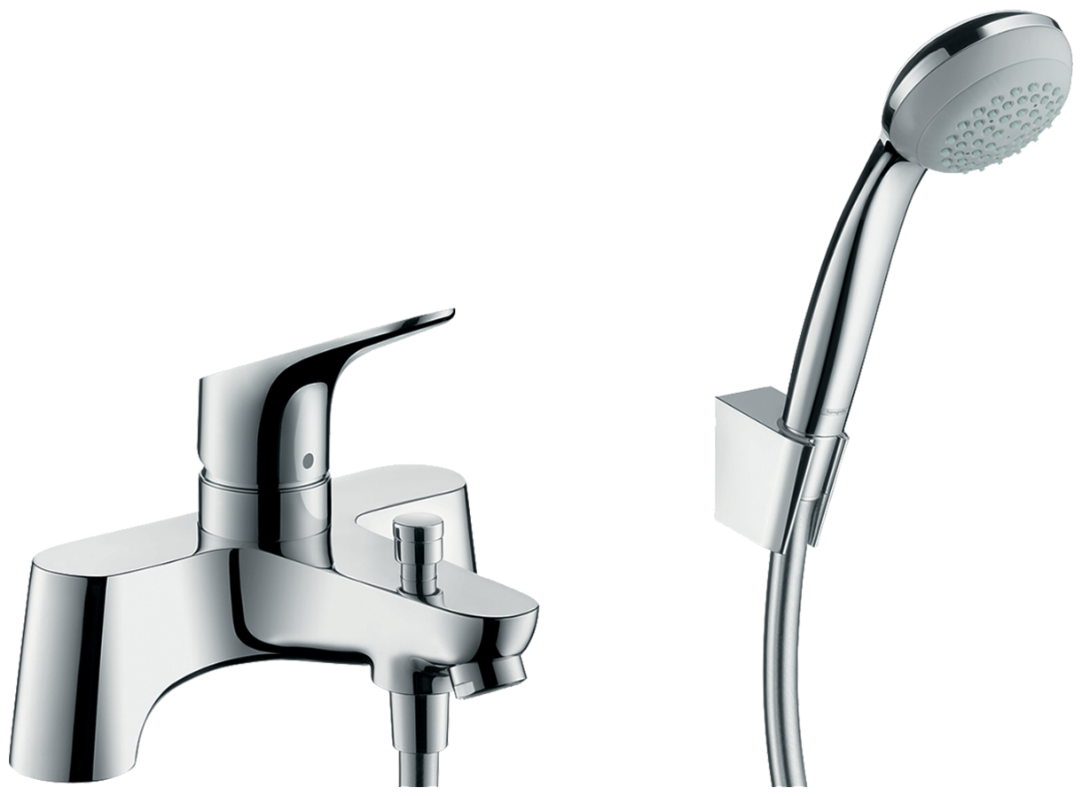 Змішувач на борт ванни Hansgrohe Focus з ручним душем Crometta 85 1jet 31521000