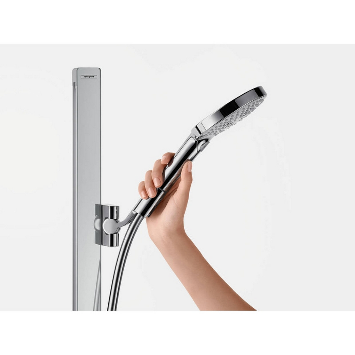 Душовий набір Hansgrohe Raindance Select S 120 3jet EcoSmart з душовою штангою 90 cm і мильницею 27649000 ціна 23484 грн - фотографія 2