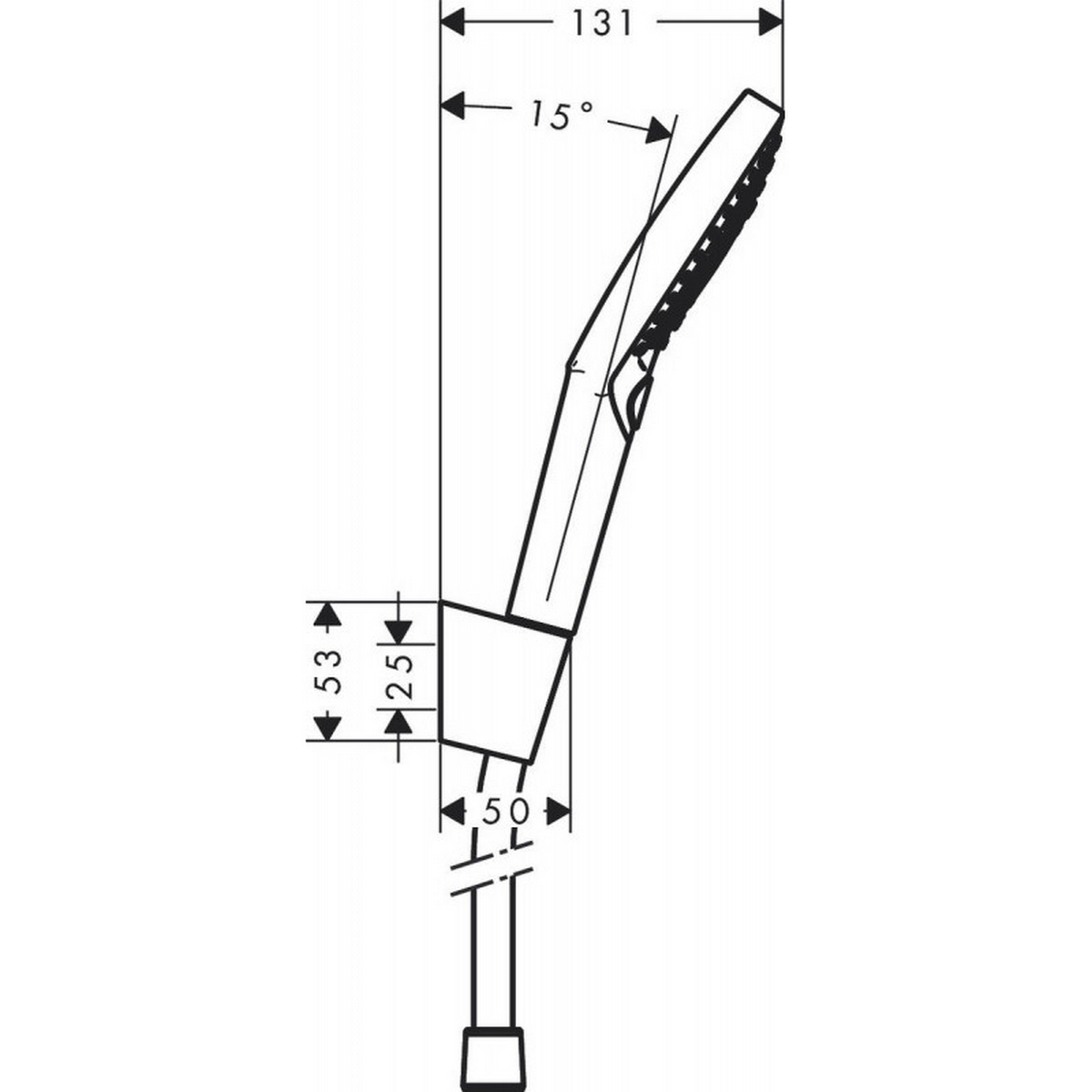 Душевой набор Hansgrohe Raindance Select S 3jet с душевым шлангом 120 cm 26701400 цена 0 грн - фотография 2