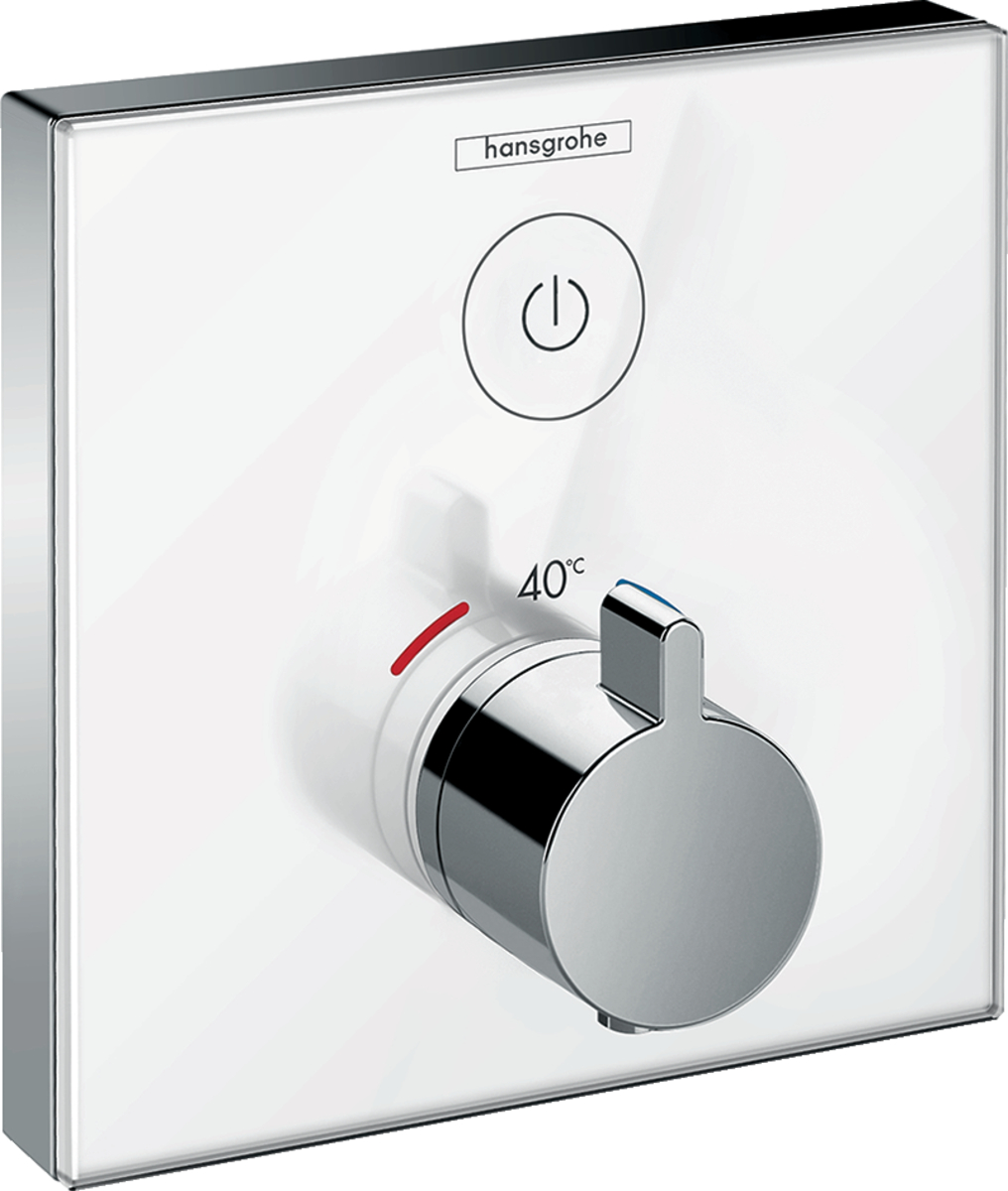 Смеситель с термостатом Hansgrohe ShowerSelect Glass на 2 потребителя 15737400 в интернет-магазине, главное фото