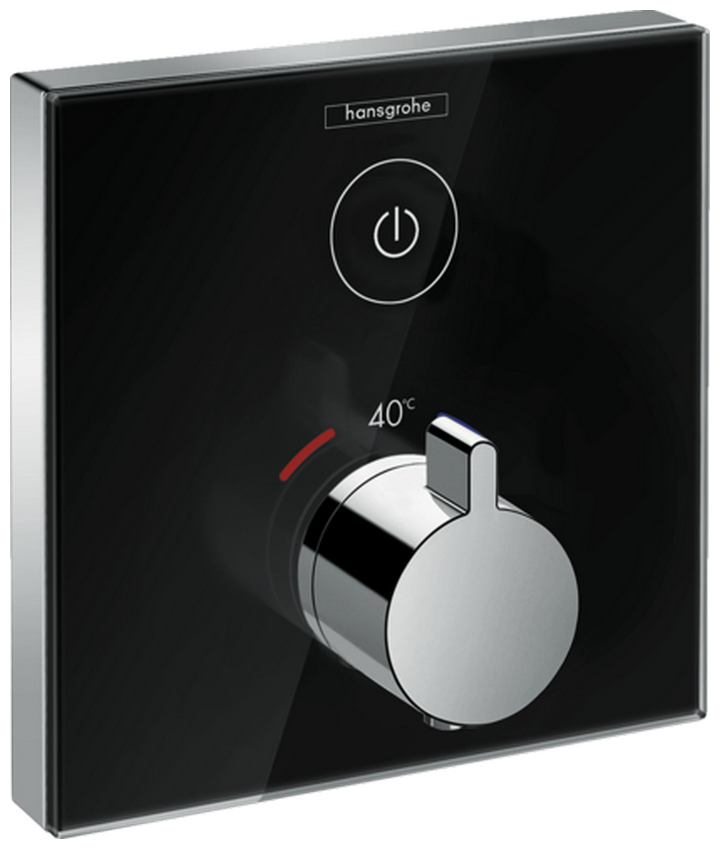 Змішувач із термостатом Hansgrohe ShowerSelect Glass на 2 споживача 15737600