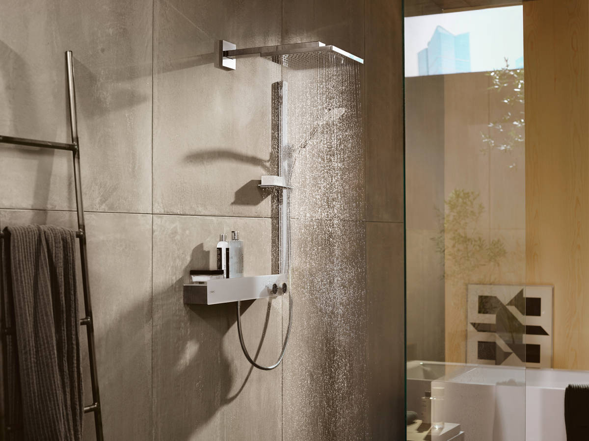 Смеситель с термостатом Hansgrohe ShowerTablet 600 на 2 потребителя 13108000 цена 32971 грн - фотография 2