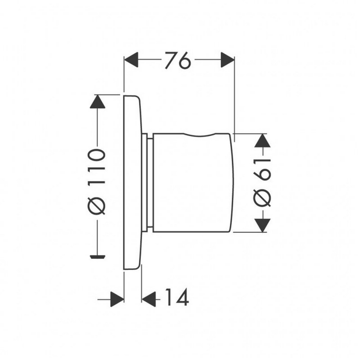 Переключатель потоков Hansgrohe Trio/Quattro S 15932000 цена 0 грн - фотография 2