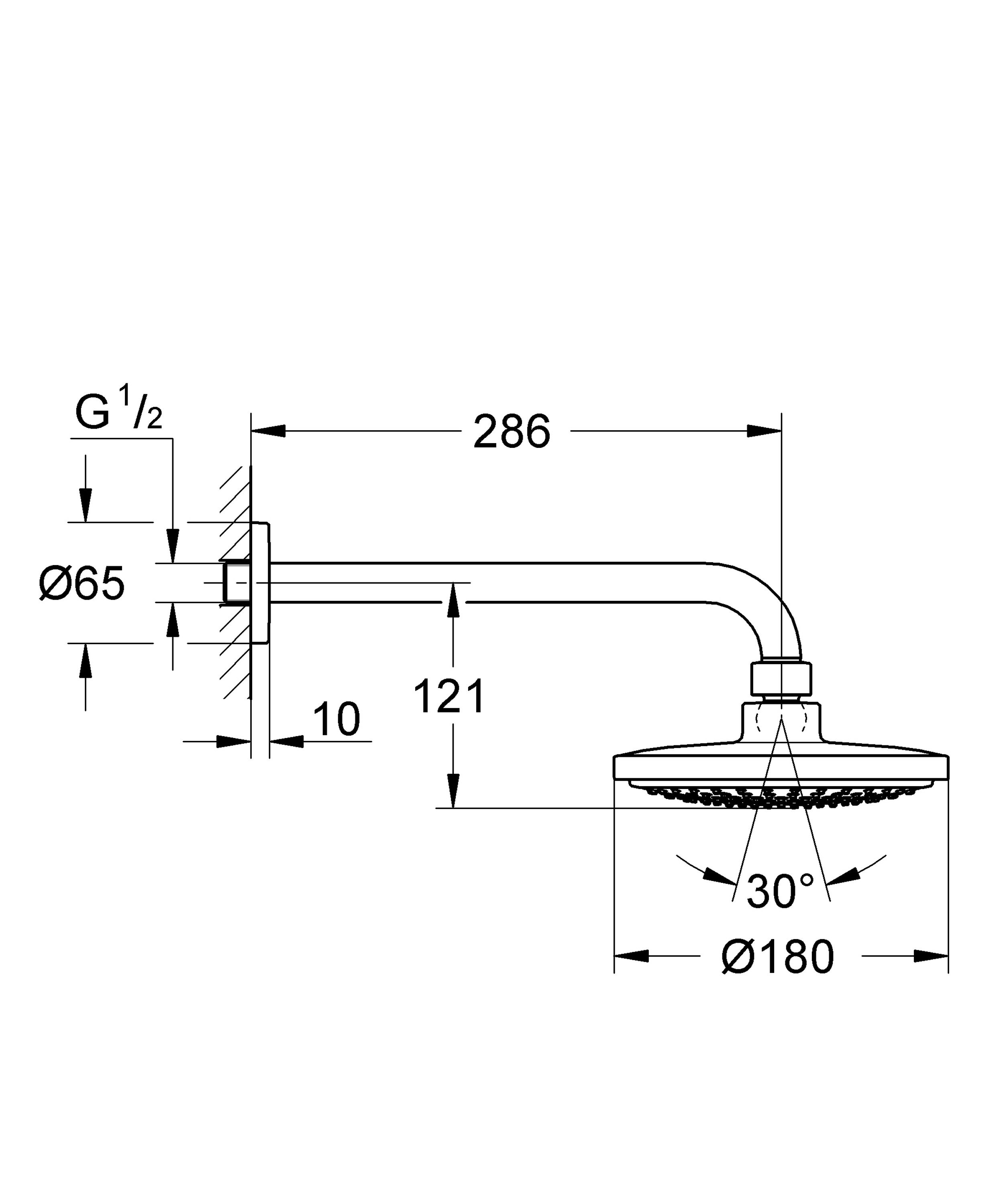 Верхній душ Grohe Euphoria 26072000 ціна 0 грн - фотографія 2