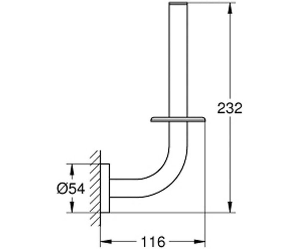 Тримач паперу Grohe Essentials 40385001 ціна 1620.00 грн - фотографія 2