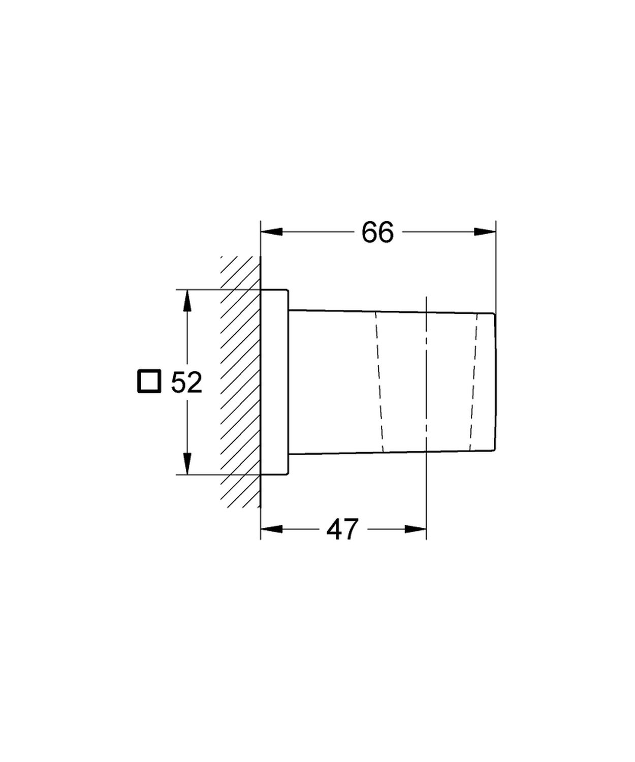 Держатель настенный Grohe Euphoria Cube 27693000 цена 1080.00 грн - фотография 2