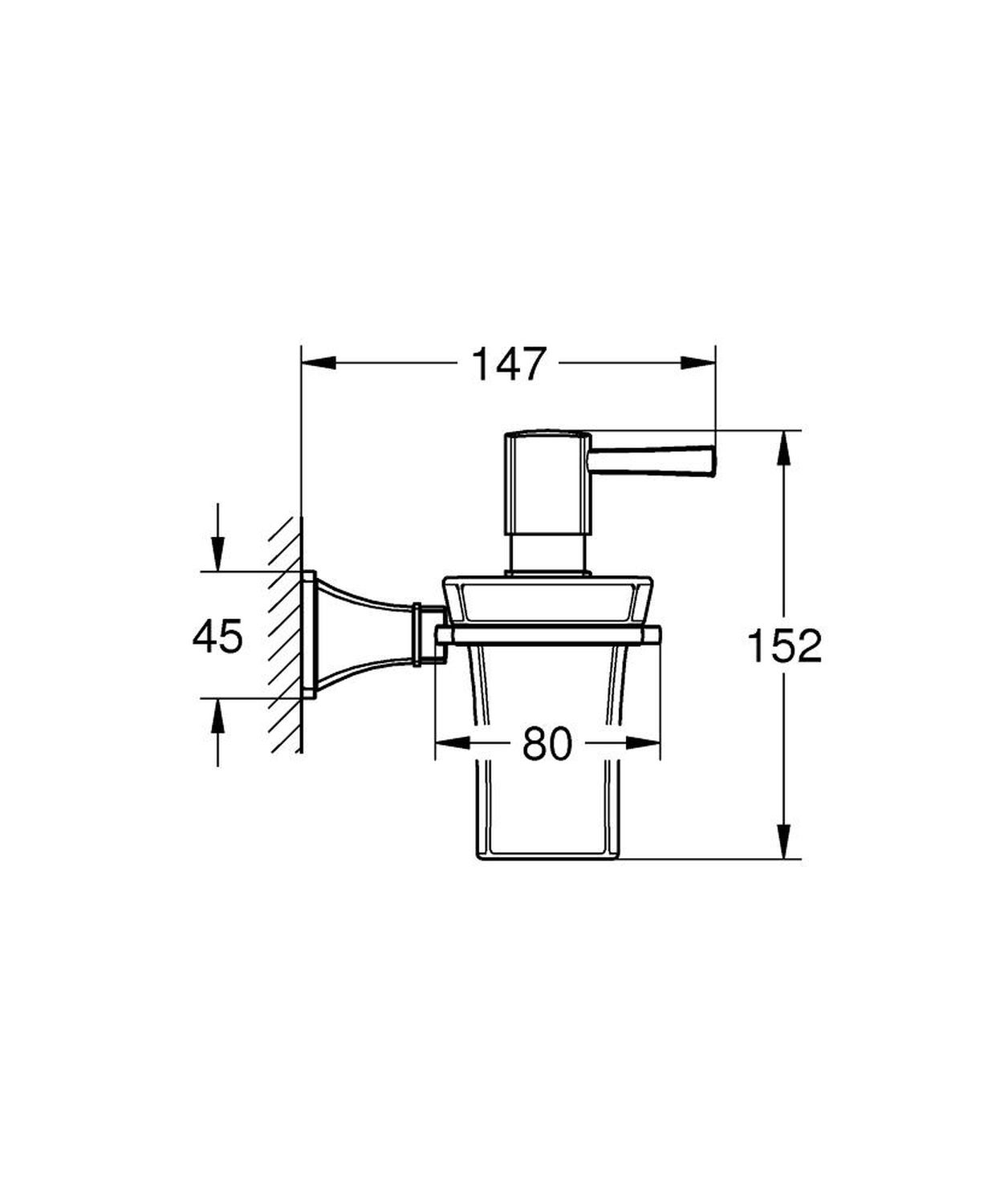 Дозатор жидкого мыла Grohe Grandera 40627IG0 цена 18180.00 грн - фотография 2