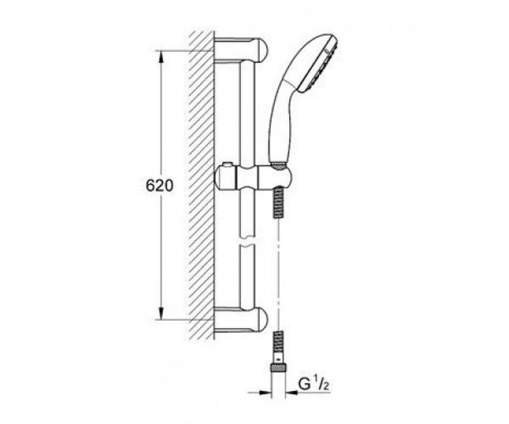 в продажу Душовий набір Grohe Tempesta 27853000 - фото 3