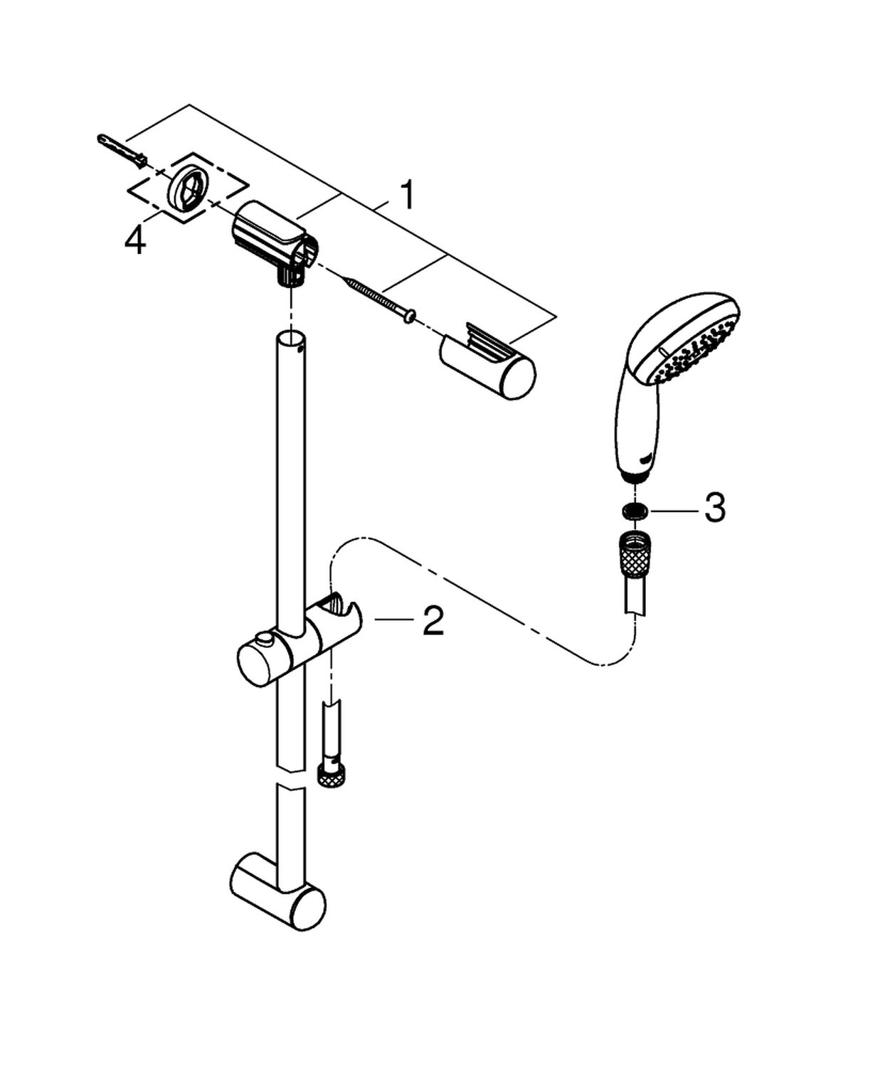 в продаже Душевой набор Grohe Tempesta 27924000 - фото 3