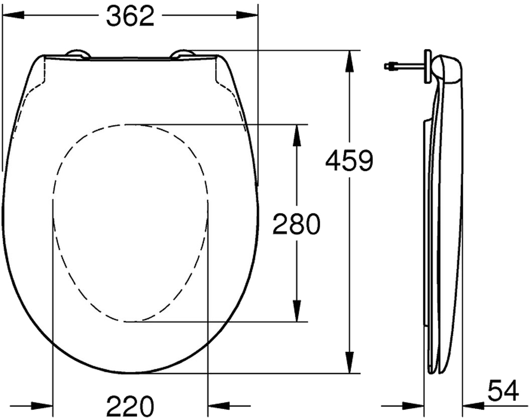 Grohe Bau Ceramic 39427CB0 Габаритные размеры