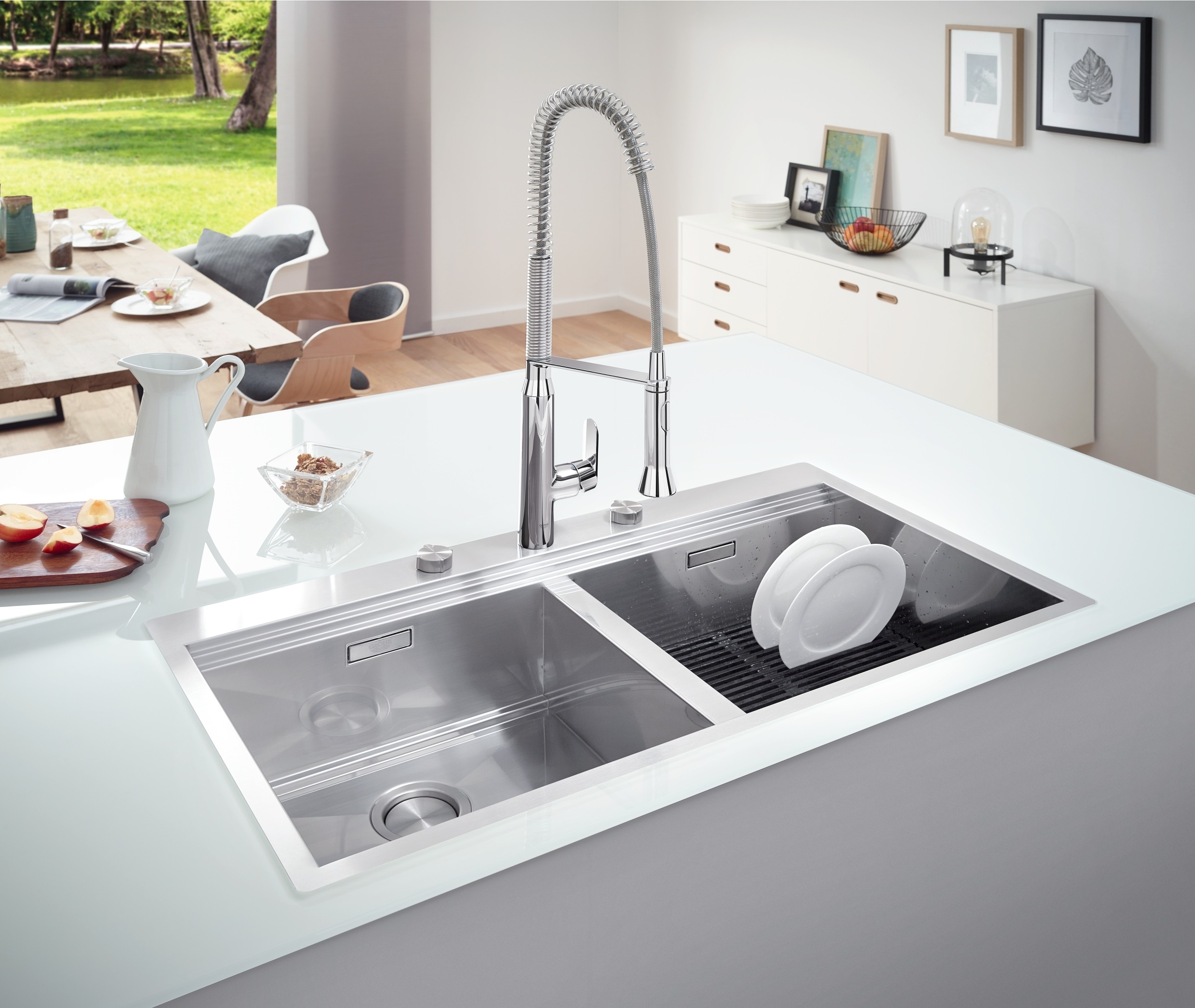 Кухонная мойка Grohe K-series 31585SD0 обзор - фото 8