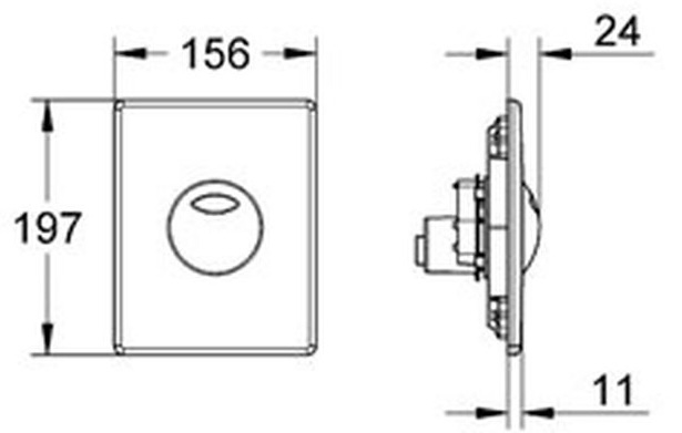 Grohe Skate 38862SD0 Габаритные размеры