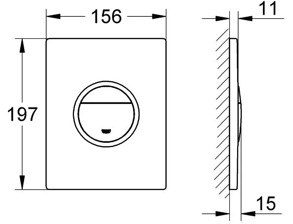 Grohe Nova Cosmopolitan 38809000 Габаритні розміри