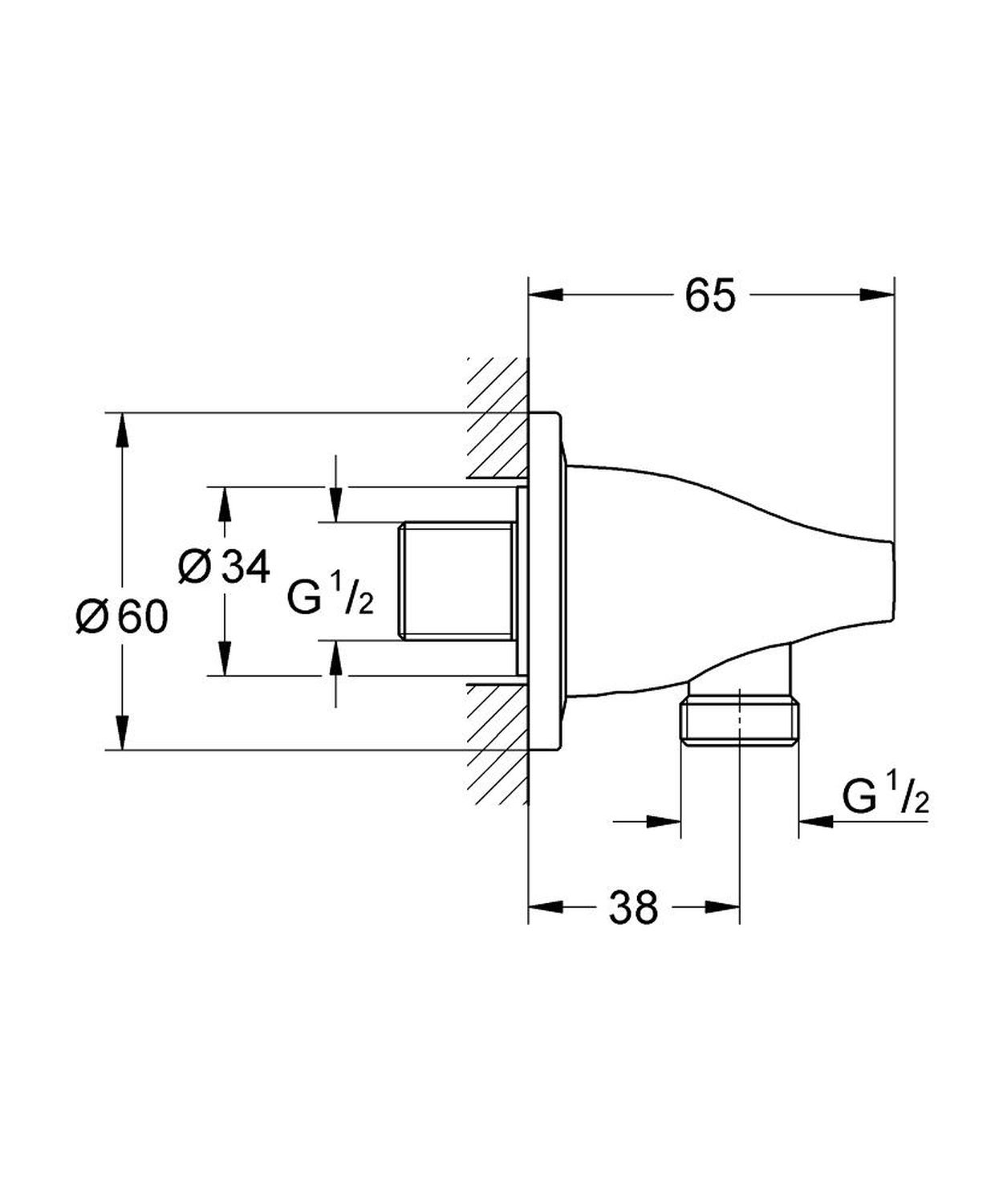 Подключение для шланга Grohe Ondus 27190000 цена 0 грн - фотография 2