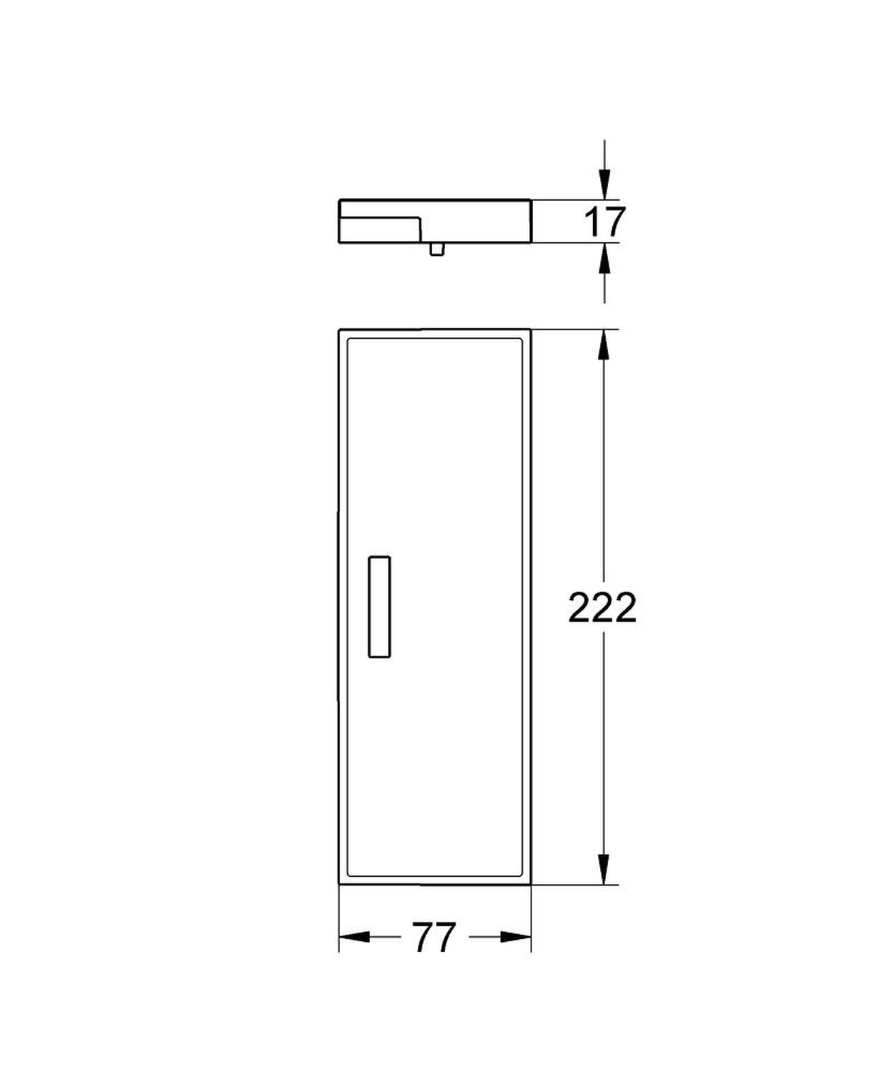 Поличка Grohe Eurocube 18541000 ціна 1584 грн - фотографія 2