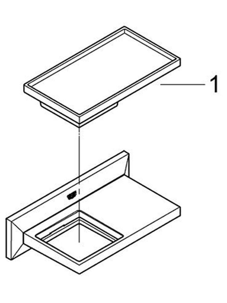 Поличка Grohe Allure Brilliant 40504000 огляд - фото 8