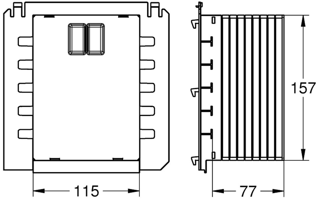 Grohe 40911000 Габаритні розміри