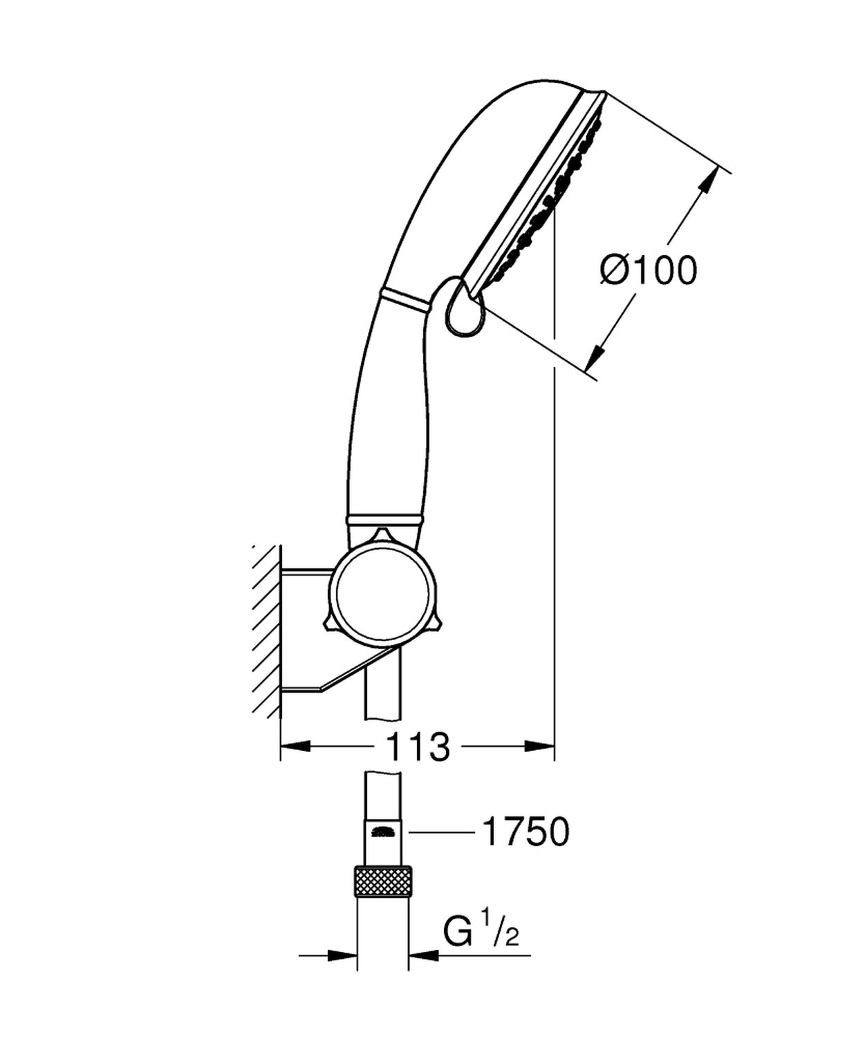 Душовий набір Grohe Tempesta Rustic 27805001 ціна 0 грн - фотографія 2