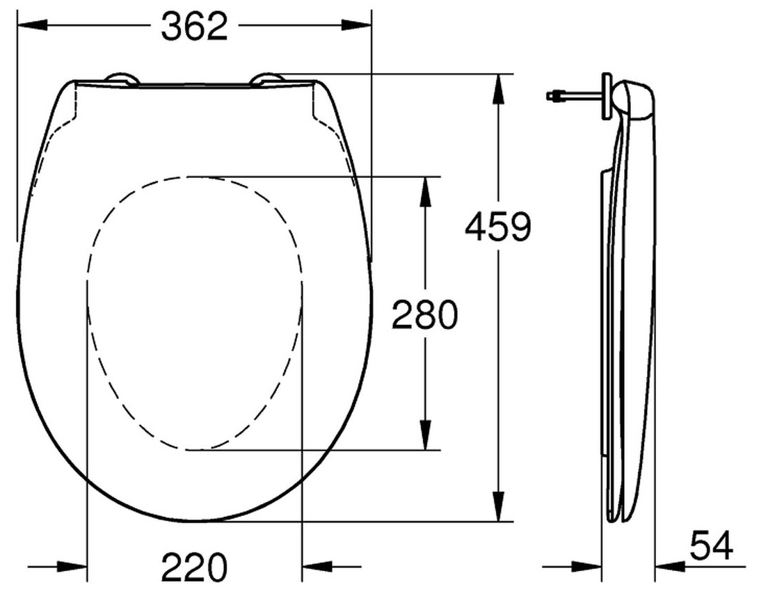 Grohe Bau Ceramic 39492000 Габаритні розміри