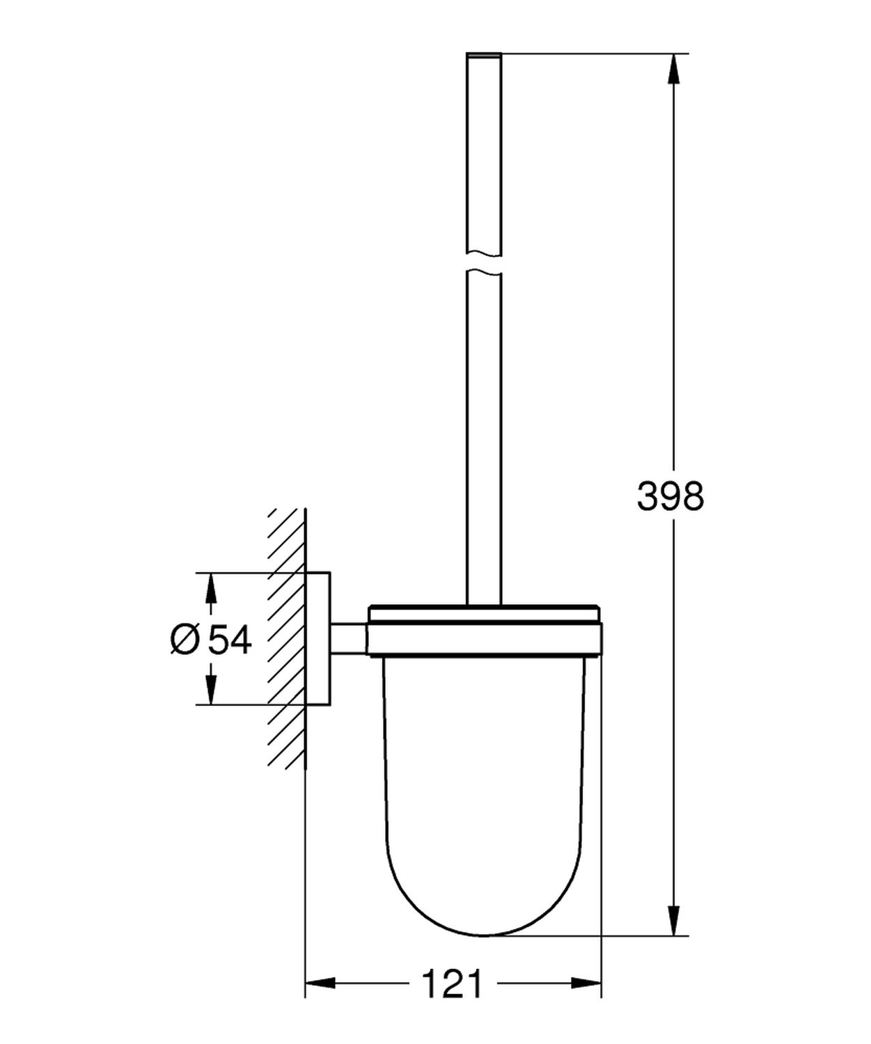 Туалетный ершик Grohe Essentials 40374AL1 цена 5088 грн - фотография 2