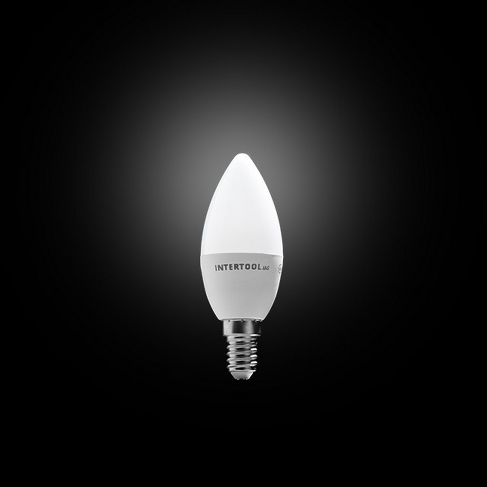 Светодиодная лампа Intertool LL-0152 LED C37, E14, 5Вт, 4000K цена 45.00 грн - фотография 2