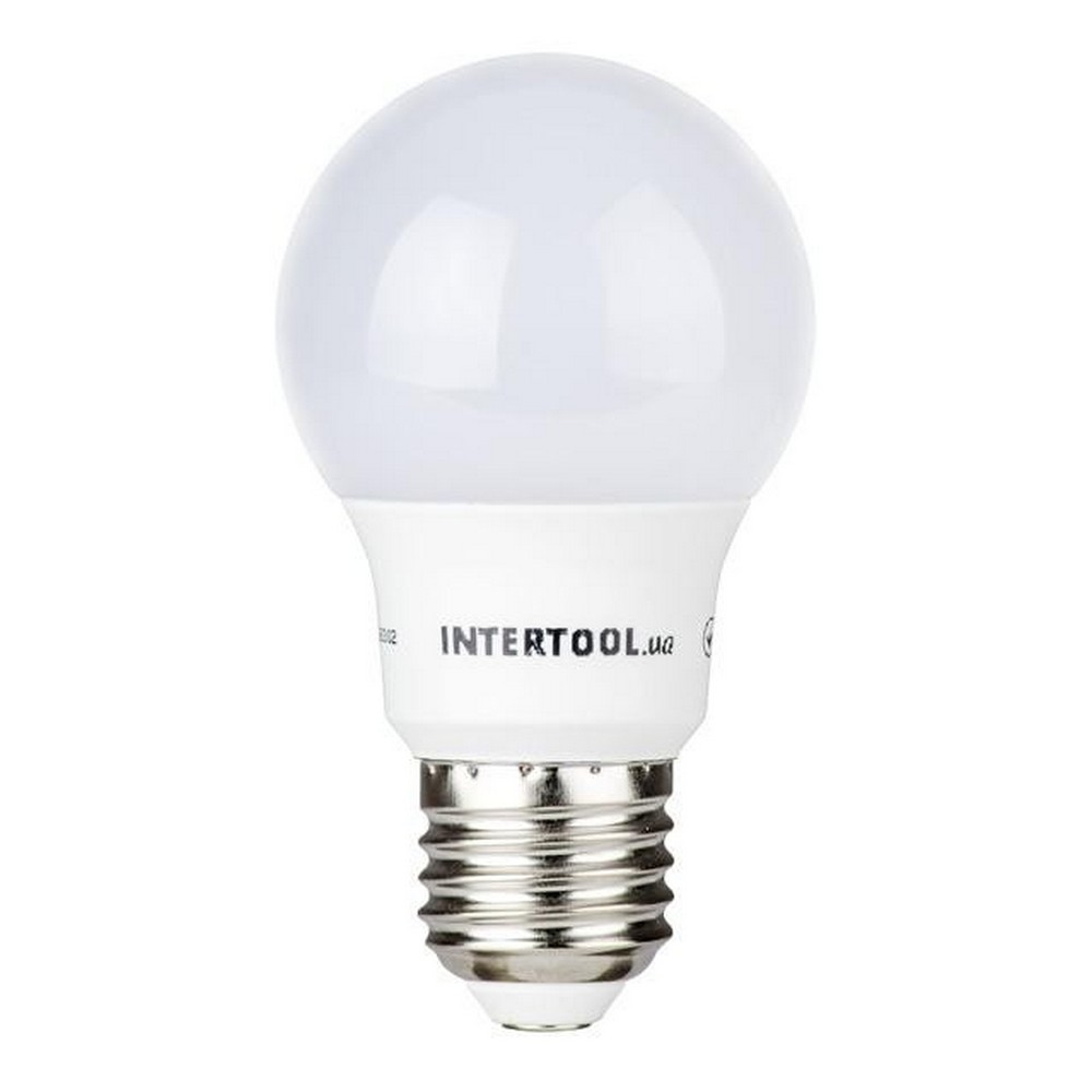 Светодиодная лампа 230 вольт Intertool LL-0003 LED 7Вт, E27, 220В,