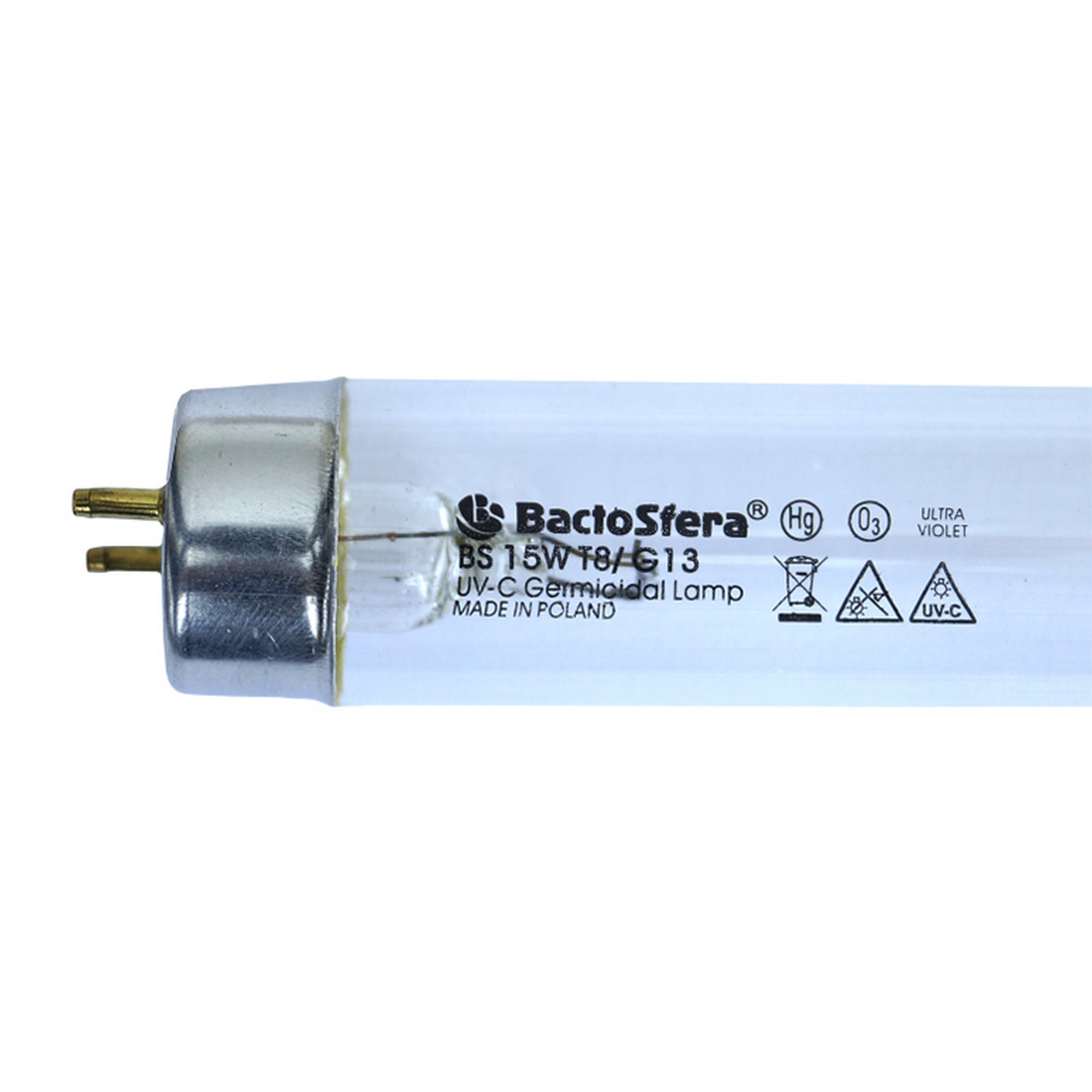 Характеристики озонова бактерицидна лампа BactoSfera BS 15W