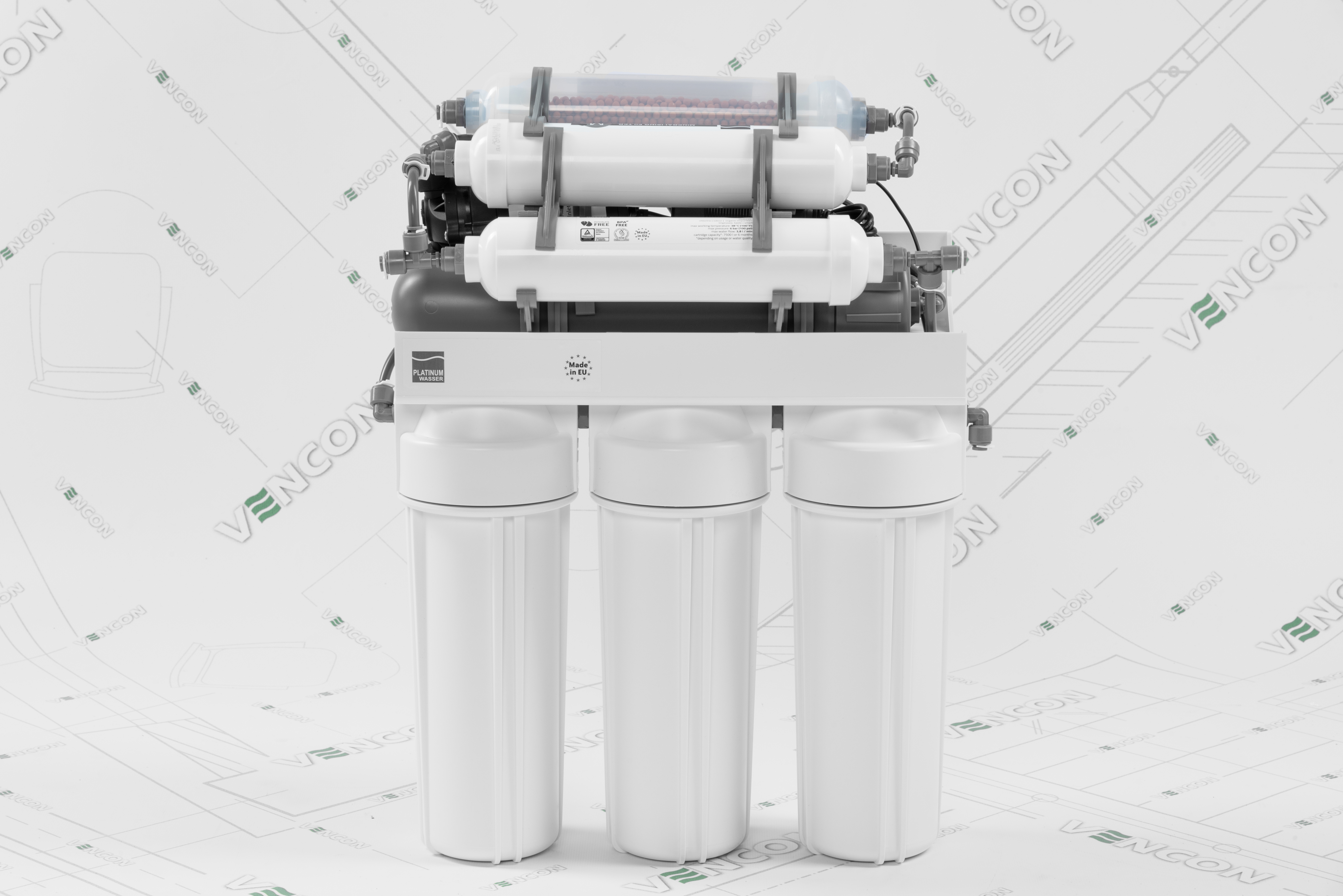 Фильтр для воды Platinum Wasser RO7P PLAT-F-ULTRA7B с насосом цена 11989.00 грн - фотография 2