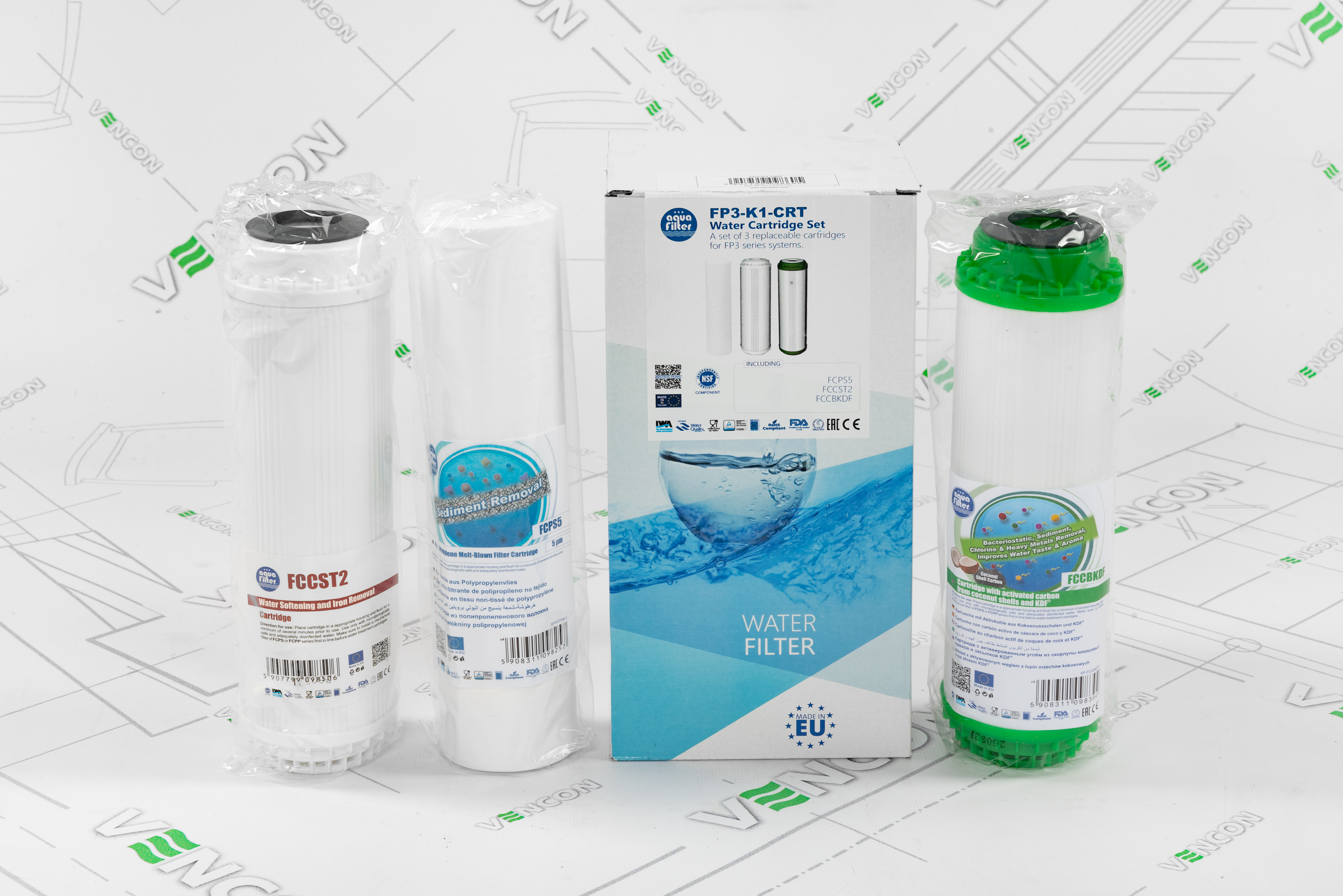Картриджи для фильтра Aquafilter FP3-K1-CRT цена 563.00 грн - фотография 2