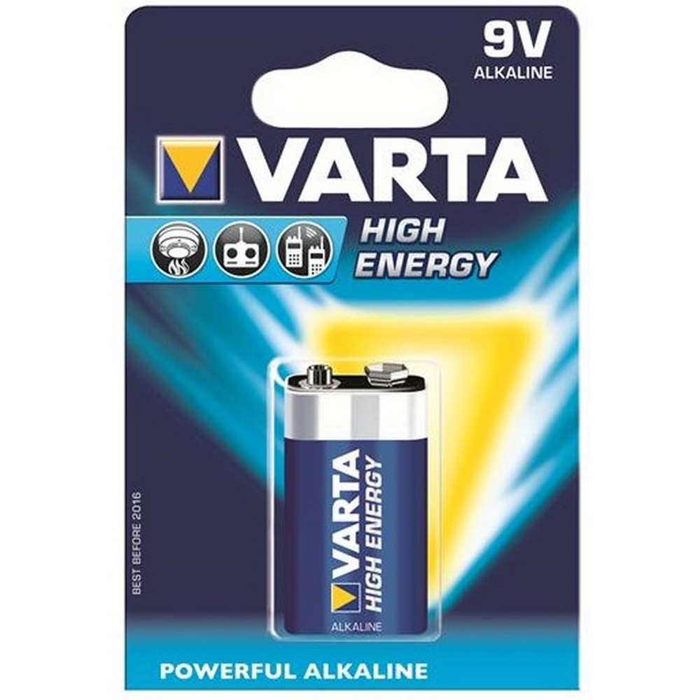 Батарейка Varta Longlife Power 6LR61 [BLI 1 Alkaline] в интернет-магазине, главное фото