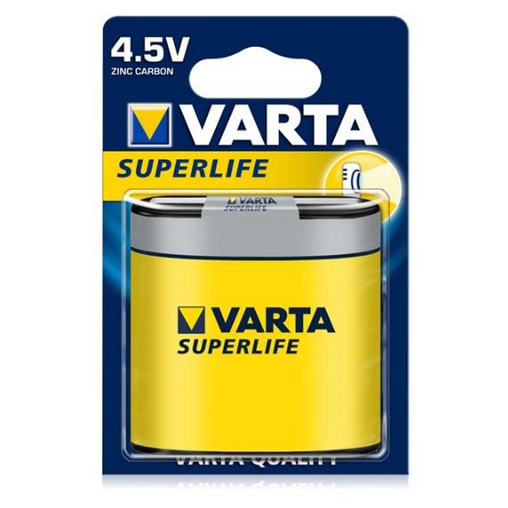 Батарейка Varta Superlife 3R12P [FOL 1 ZINC-Carbon] в інтернет-магазині, головне фото