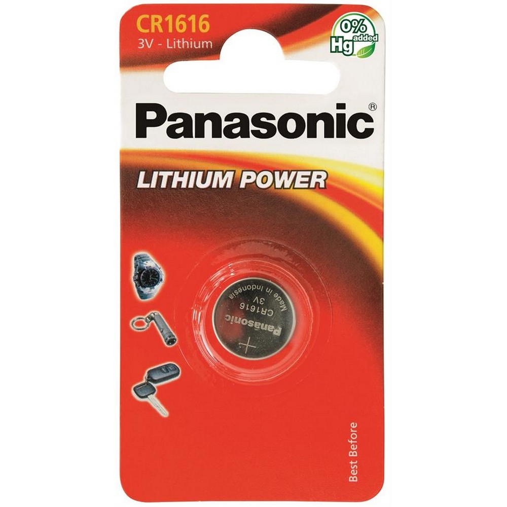 Li-ion батарейки Panasonic CR 1616 BLI 1 Lithium