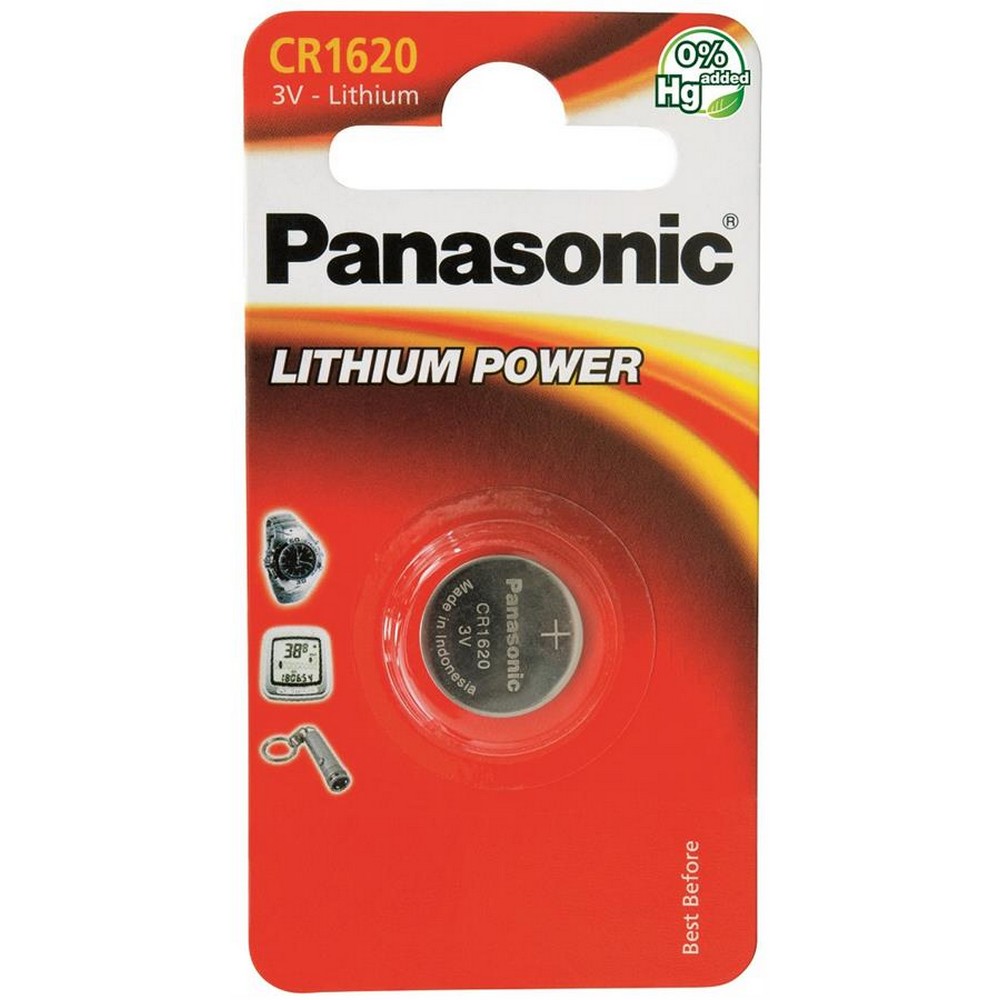 Li-ion батарейки Panasonic CR 1620 BLI 1 Lithium