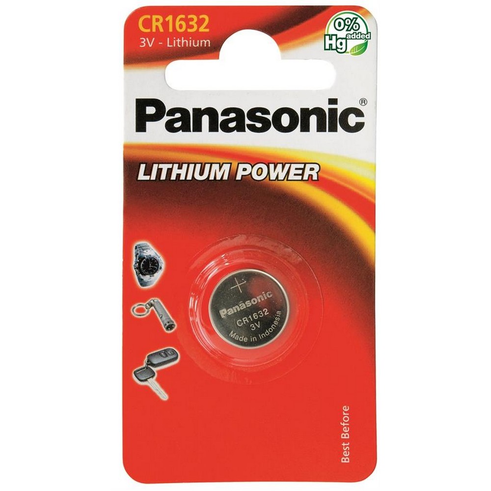 Li-ion батарейки Panasonic CR 1632 BLI 1 Lithium